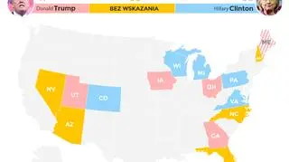 Te stany to kluczowe pola walki kandydatów