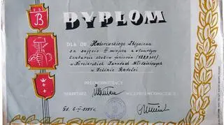 "Ten dyplom jest dla mnie bardzo cenny" 