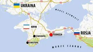 Teodozja leży na wschodzie Krymu. Podczas II wojny światowej Armia Czerwona przeprowadziła tam dużą operację desantową