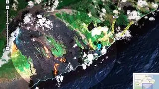 Teren erupcji na zdjęciu satelitarnym (maps.google.com)
