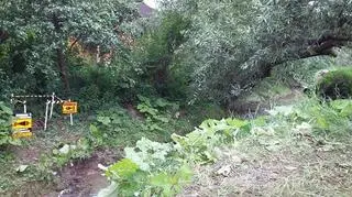 Teren jest zabezpieczony