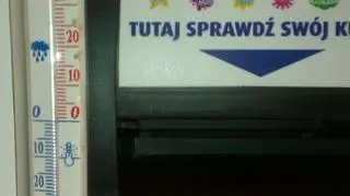 Termometr na parterze wskazuje ok. 12 stopni