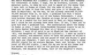 Testament Osamy bin Ladena