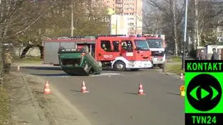 TICO dachowało na ulicach Łodzi