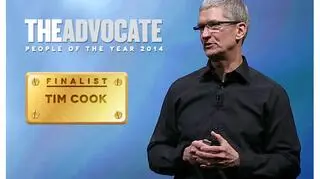 Tim Cook, prezes Apple na liście "The Advocate", znalazł sie tuż za prezydentem Rosji