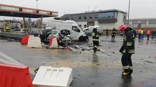 Tir wjechał w pięć aut