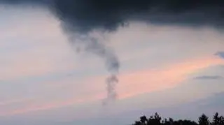 Trąba powietrzna nad Inowrocławiem? (fot,. Bies)