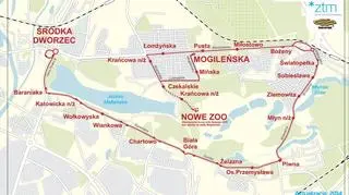 Trasa autobusu nr 57