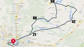 Trasa biegu w Wielkopolsce