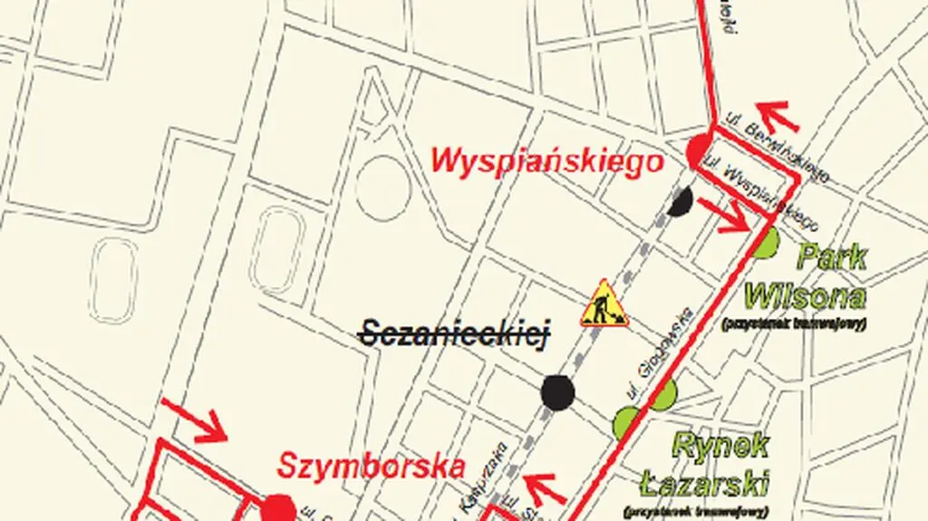 Trasa objazdu