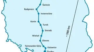 Trasa projektu "Południe-Północ"
