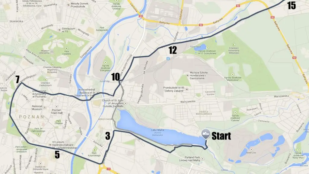 Trasa przez Poznań