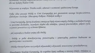 Treść deklaracji o powołaniu Koalicji Obywatelskiej