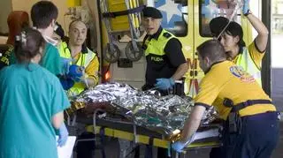 Trwa akcja ratunkowa (fot. EPA)