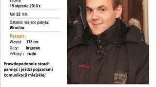Trwają poszukiwania 22-letniego Piotra z Wrocławia