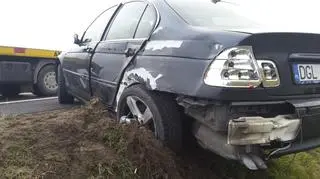 Trzeci samochód "ucierpiał" nieznacznie