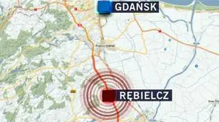 Tu doszło do wypadku