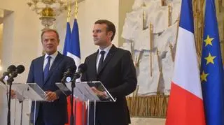 Tusk i Macron w Paryżu