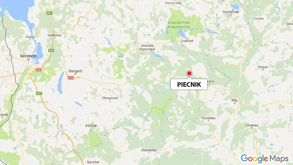 Tutaj doszło do wypadku 