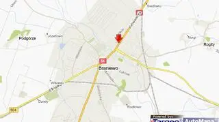 Tutaj płonął kościół w Braniewie 