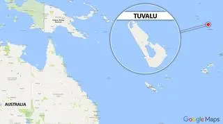 Tuvalu to państwo położone na Oceanie Spokojnym w zachodniej Polinezji