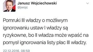 Twitter Janusza Wojciechowskiego