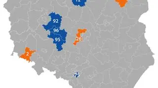 Tych okręgów dotyczyły protesty wyborcze PiS i KO
