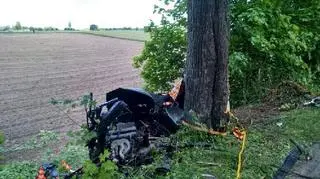 Tylko jedna osoba przeżyła wypadek 