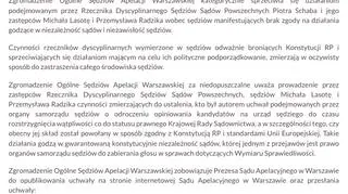 Uchwała Zgromadzenia Ogólnego Sędziów Apelacji Warszawskiej