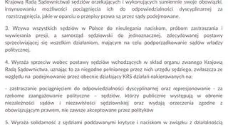 Uchwała Zgromadzenia Ogólnego Sędziów Okręgu Gorzowskiego z 10 września 2018 roku