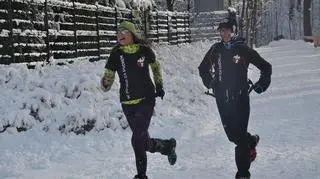 Uczestnicy biegu