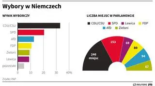 Układ sił w niemieckim parlamencie (po wyborach z 2017 roku)