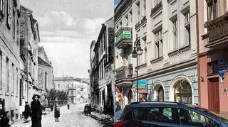 Ulica Garbarska i Grodzka w kierunku kościoła św