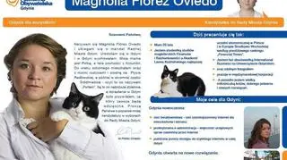 Ulotka wyborcza Magnolii Florez Oviedo