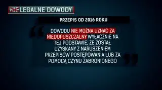 Ustawodawca zmienił przepis tak, by sądy musiały uwzględniać dowody zdobyte nielegalnie