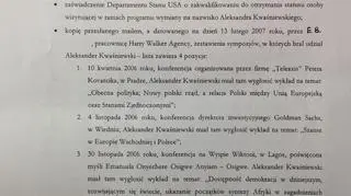 Uzasadnienie umorzenia śledztwa przeciwko Kwaśniewskim