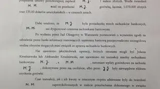 Uzasadnienie umorzenia śledztwa przeciwko Kwaśniewskim