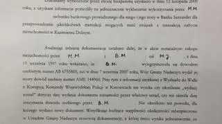 Uzasadnienie umorzenia śledztwa przeciwko Kwaśniewskim