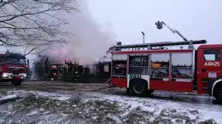 W akcji gaśniczej brało udział 21 zastępów straży pożarnej 