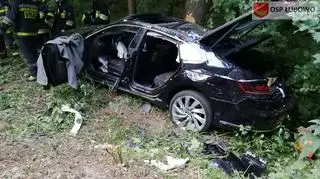 W aucie było czworo dzieci 