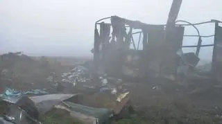 W baraku spłonął mężczyzna 