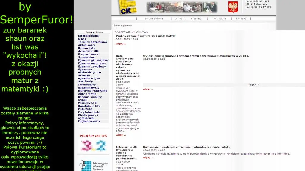 W Internet Explorerze jest niemal idealnie