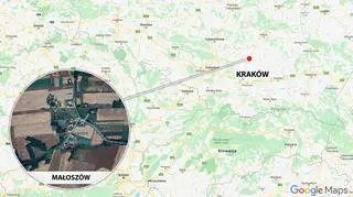 W lesie koło krajowej "siódemki" nieopodal Małoszowa znaleziono zwłoki mężczyzny