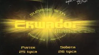 W lipcu w Kołobrzegu organizowano festiwal "Sunrise with Ekwador"