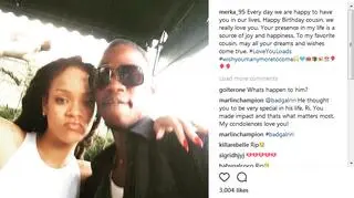 W lutym Alleyne udostępnił na swoim Instagramie zdjęcie z Rihanną, pod którym składa jej życzenia urodzinowe.
