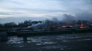W ogniu stanęły dwa stoiska (fot. Paweł Słomczyński)