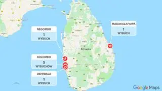 W ośmiu zamachach na Sri Lance zginęło ponad 200 osób
