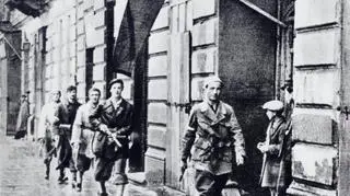 W pierwszych dniach powstania na opanowanych przez powstańców ulicach pojawiły się liczne polskie flagi. Pierwszy raz od pięciu lat