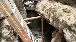 W pobliżu kościoła trwają prace remontowe