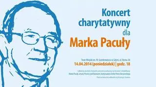 W ponidziałek w Gdyni koncert na rzecz Marka Pacuły, zapraszamy!
